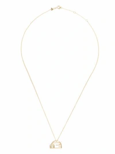 Shop Alíta Alita Iglu Necklace Rolo Accessories In J1000 Yellow Gold