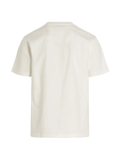 Shop Ambush T-shirt 'revolve  Logo' In White/black