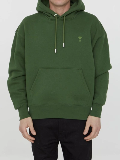Ami paris green hoodie sale