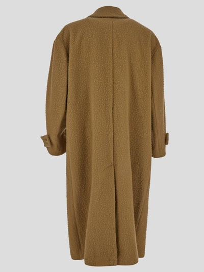 Amiri Double-breasted Wool-blend Felt Coat In Beige