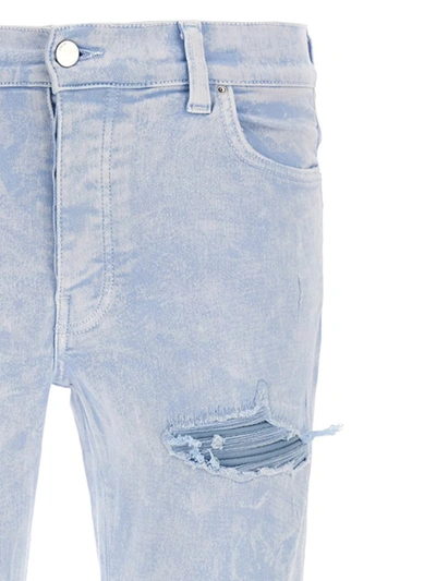 Shop Amiri 'mineral Wash Mx1' Jeans In Light Blue