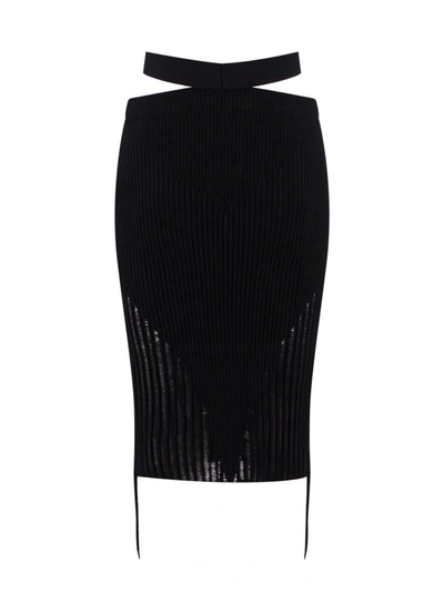 Shop Andrea Adamo Skirt In Black