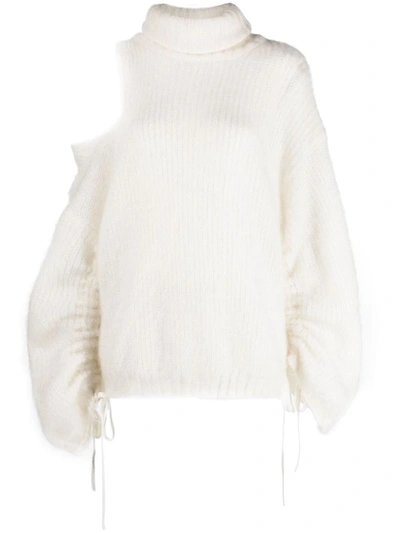 Shop Andreädamo Andreādamo Oversize Turtleneck Sweater Clothing In 000 0474 Ivory