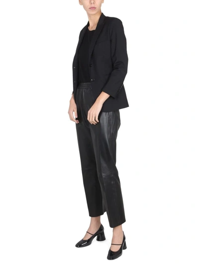 Saulina Angelica Button-fastening Blazer In Black