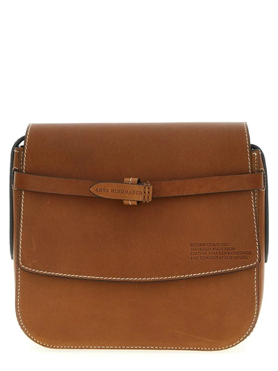 Return To Nature Small Leather Shoulder Bag In Tan