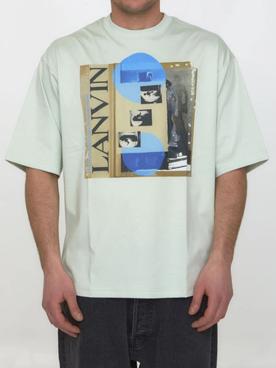 Shop Lanvin Archive Printed T-shirt In Green