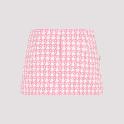 Shop Area Deco Bow Slit Mini Skirt In Pink &amp; Purple