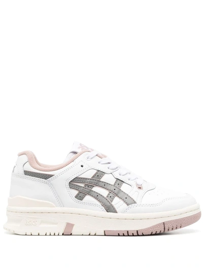 Shop Asics Ex89 Shoes In 107 White/clay Grey
