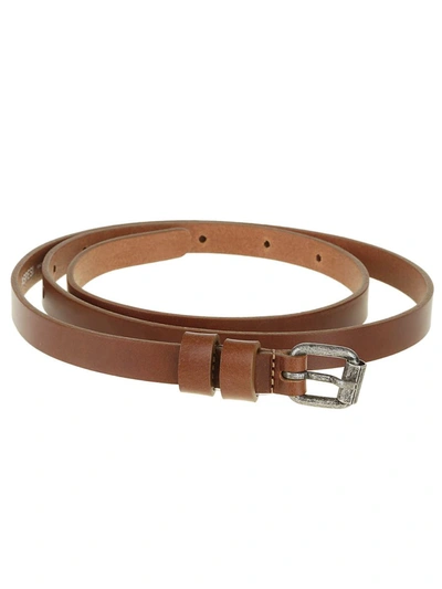 Shop Aspesi Belts Leather Brown