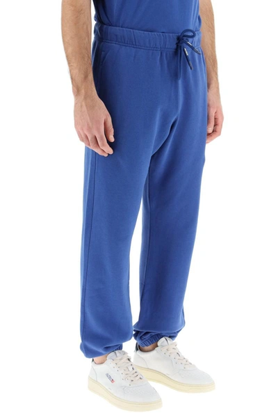 Shop Autry Jogger Pants With Logo Patch In Blue