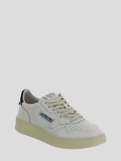 Shop Autry Sneakers In <p> White Sneakers With Rear Black Tag