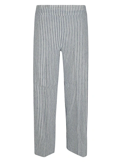 Shop Avenue Montaigne Cropped Linen Trousers In White