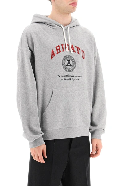 Shop Axel Arigato University Hoodie In Grey