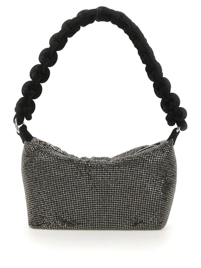 Shop Kara Bag With Knotted Handle In Grey