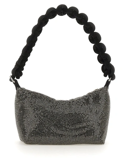 Shop Kara Bag With Knotted Handle In Grey