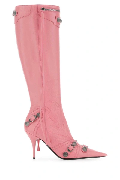 Shop Balenciaga Boots In Pink