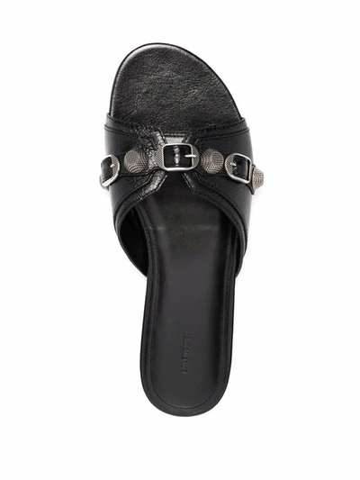 BALENCIAGA BALENCIAGA LE CAGOLE FLAT SANDALS 