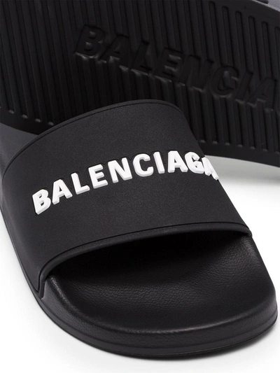 Shop Balenciaga Sandals In Blck/wht