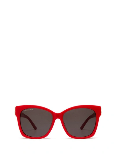 Shop Balenciaga Sunglasses In Red