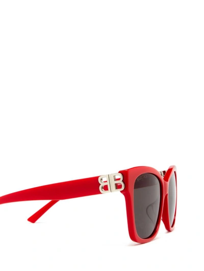 Shop Balenciaga Sunglasses In Red