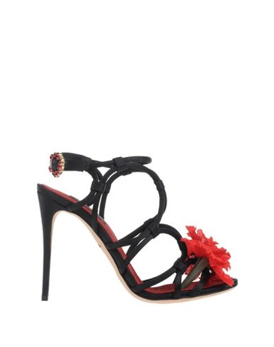 Dolce & Gabbana Sandals In Black