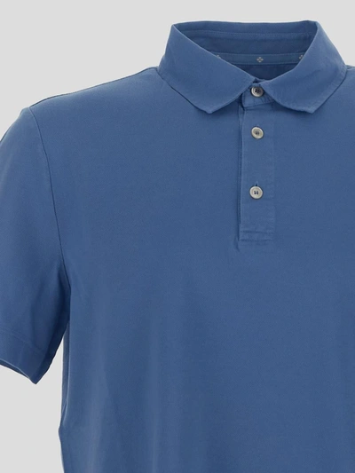 Shop Ballantyne Polo Shirt In <p> Polo Shirt In Sky Blue Cotton