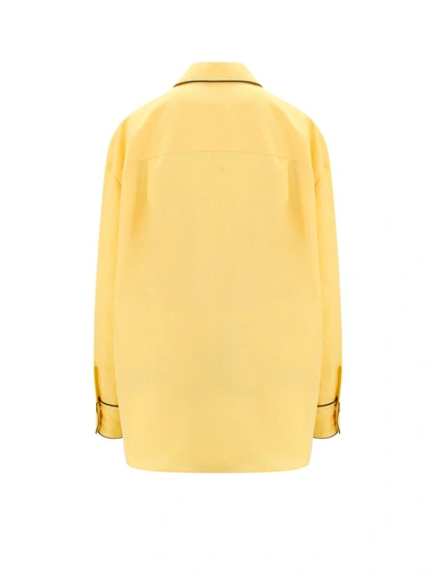 Bally Buttoned Long-sleeved Shirt In Yellow