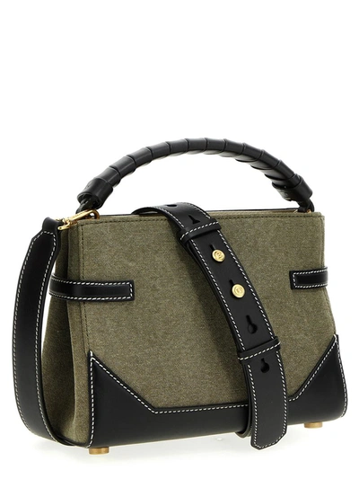 Shop Balmain B-buzz 22 Handbag In Green