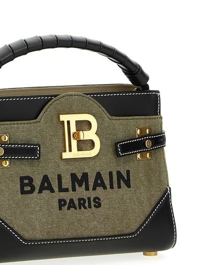 Shop Balmain B-buzz 22 Handbag In Green