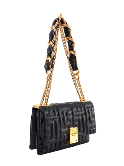 SMALL MONOGRAMME QUILTED POUCH | BLACK/GOLD