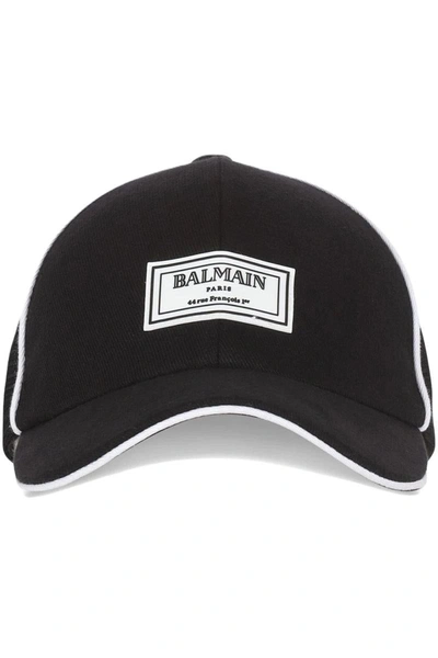 Shop Balmain Caps & Hats In Black