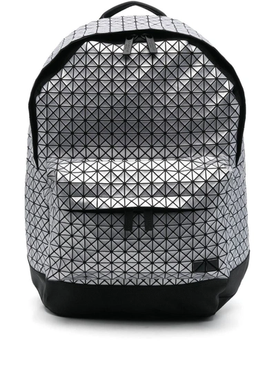 Shop Bao Bao Issey Miyake Backpack With Logo In Silver