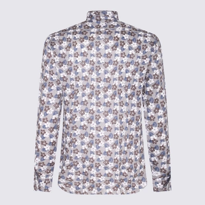 Barba Napoli Long-sleeve Linen Shirt In Grey