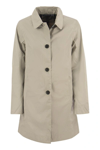 Shop Barbour Babbity - Waterproof And Reversible Jacket In Beige