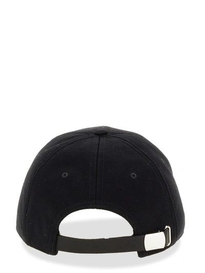 Shop Alexander Mcqueen Baseball Hat With Logo In Black
