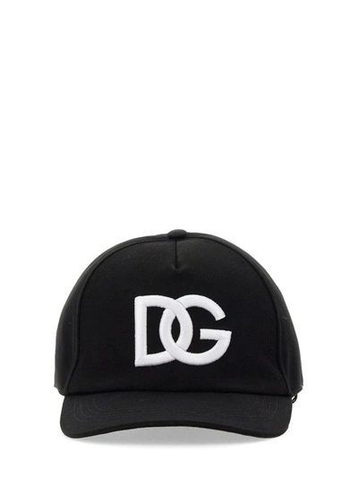 Shop Dolce & Gabbana Baseball Hat With Logo In Black