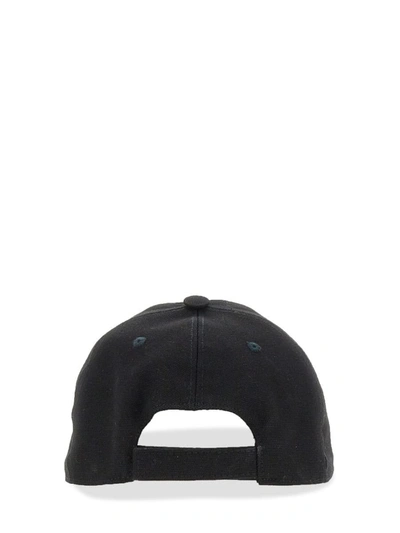 Shop Stella Mccartney Baseball Hat With Logo Embroidery In Black
