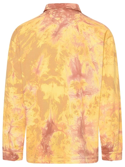 Shop Mauna Kea Beige Cotton Tie Dye Safari Shirt