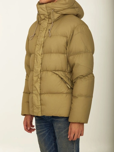 Shop Ten C Beige Nylon Down Jacket