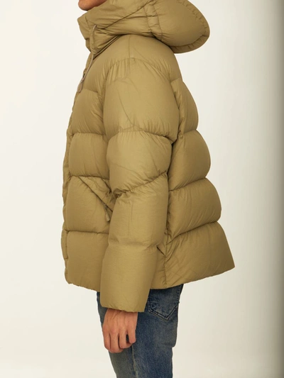 Shop Ten C Beige Nylon Down Jacket