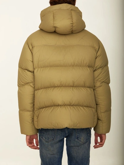 Shop Ten C Beige Nylon Down Jacket