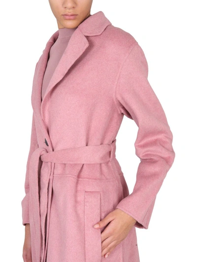 Shop Proenza Schouler White Label Belted Coat In Pink