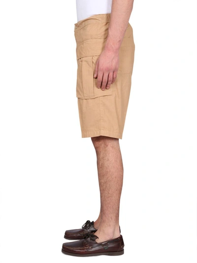 Aspesi Lou Bermuda Shorts Elastic Waistband In Yellow