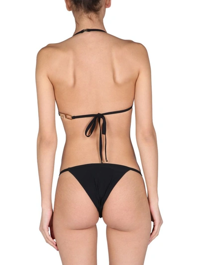 Shop Dolce & Gabbana Bikini Swimsuit With Logo In Black
