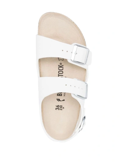 Shop Birkenstock Milano Sandals In White