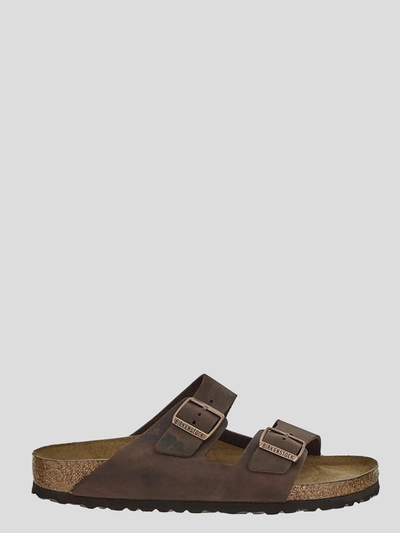 Shop Birkenstock Sandals In <p> Slides In Habana Leather