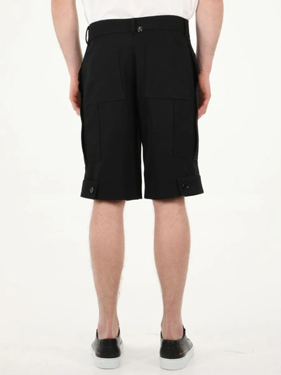 Shop Burberry Black Bermuda Shorts