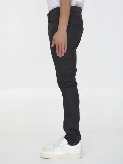 Shop Saint Laurent Black Denim Skinny Jeans