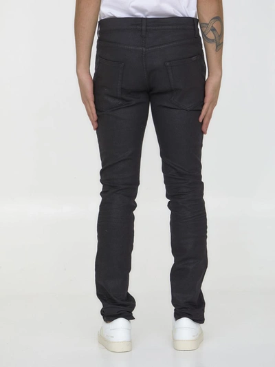 Shop Saint Laurent Black Denim Skinny Jeans