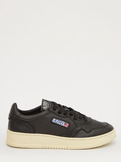 Shop Autry Black Medalist Sneakers